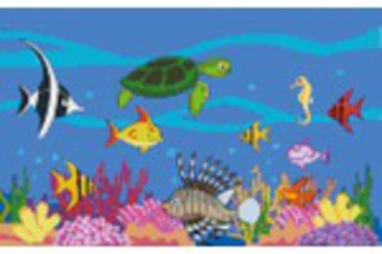 Sea Creatures Eight [8] Baseplate PixelHobby Mini-mosaic Art Kit